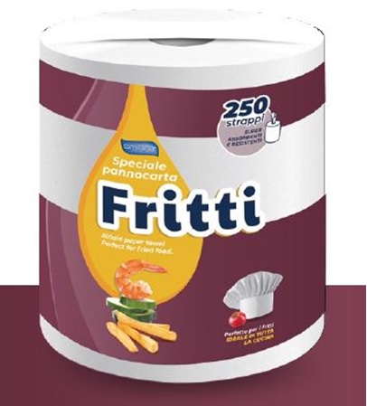 ROTOLONE CARTA - SMART FRITTI - AIRLAID - 250 STRAPPI - Gi.Group Store