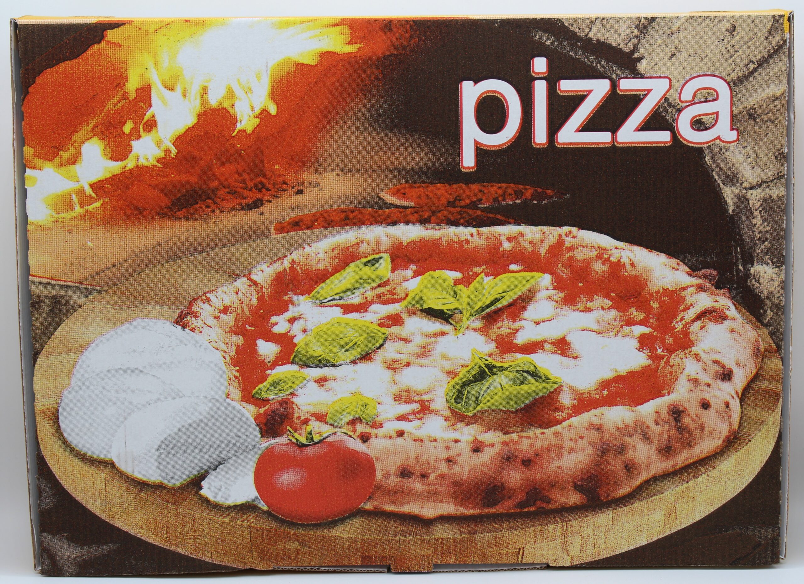 Virsus 100 Scatole Pizza 33x33 cm e altezza 3,5 cm , Chiusura Americana, di  colore bianco, Cartone Pizza Box Porta Pizza Panini Piadine da asporto